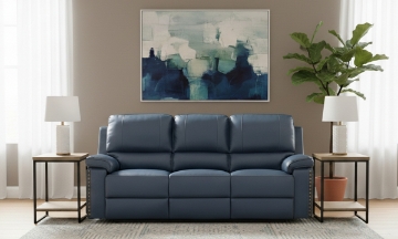 Picture of Dream Dayflower Leather Power Sofa
