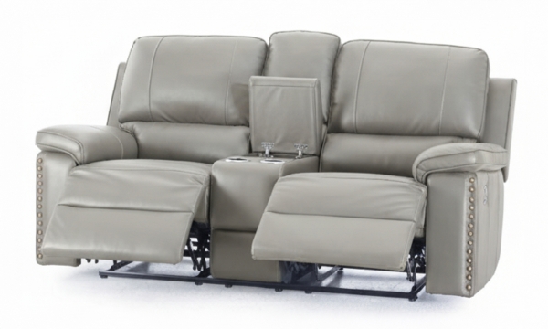 Picture of Dream Dove Leather Power Loveseat